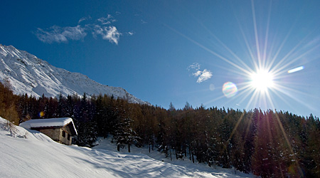 Ciaspolata in Valle d'Aosta
